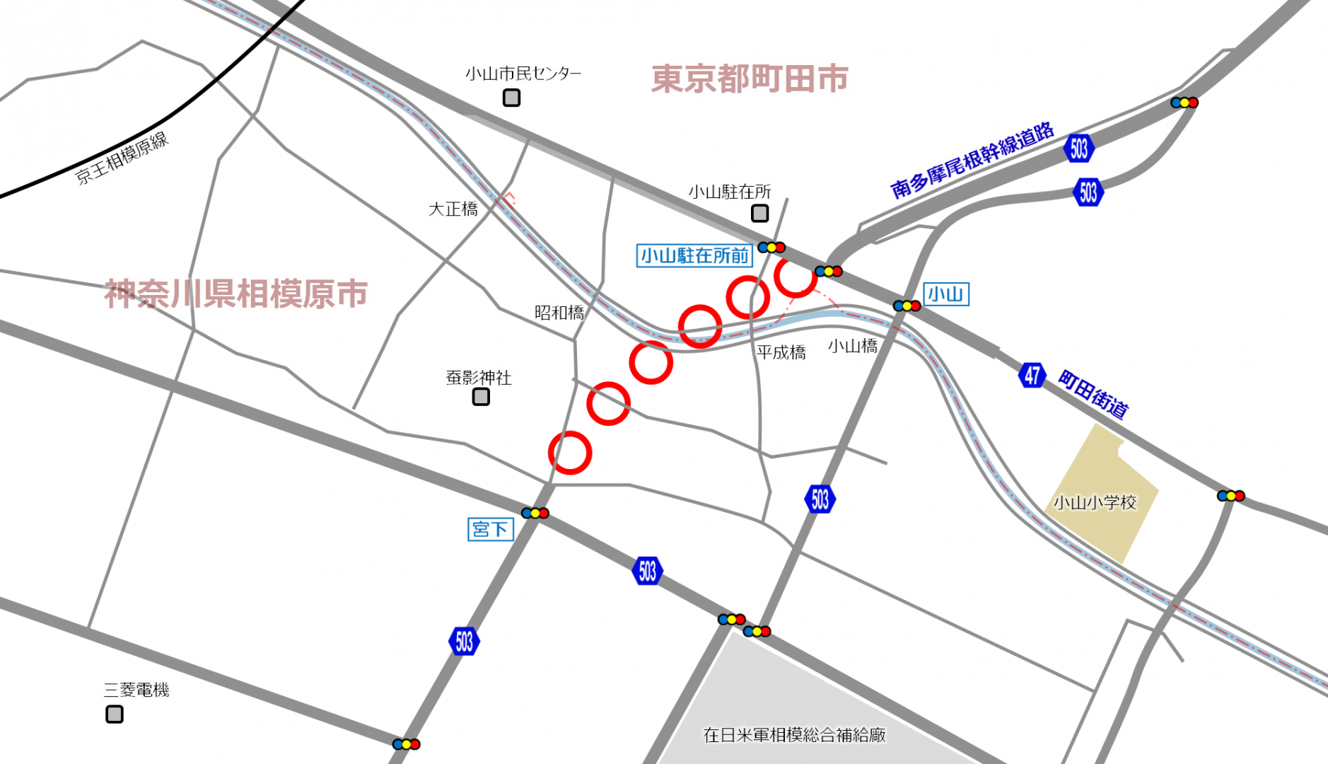 相模総合補給廠内の新設道路を見てきた 俺の居場所 まち記録サイト