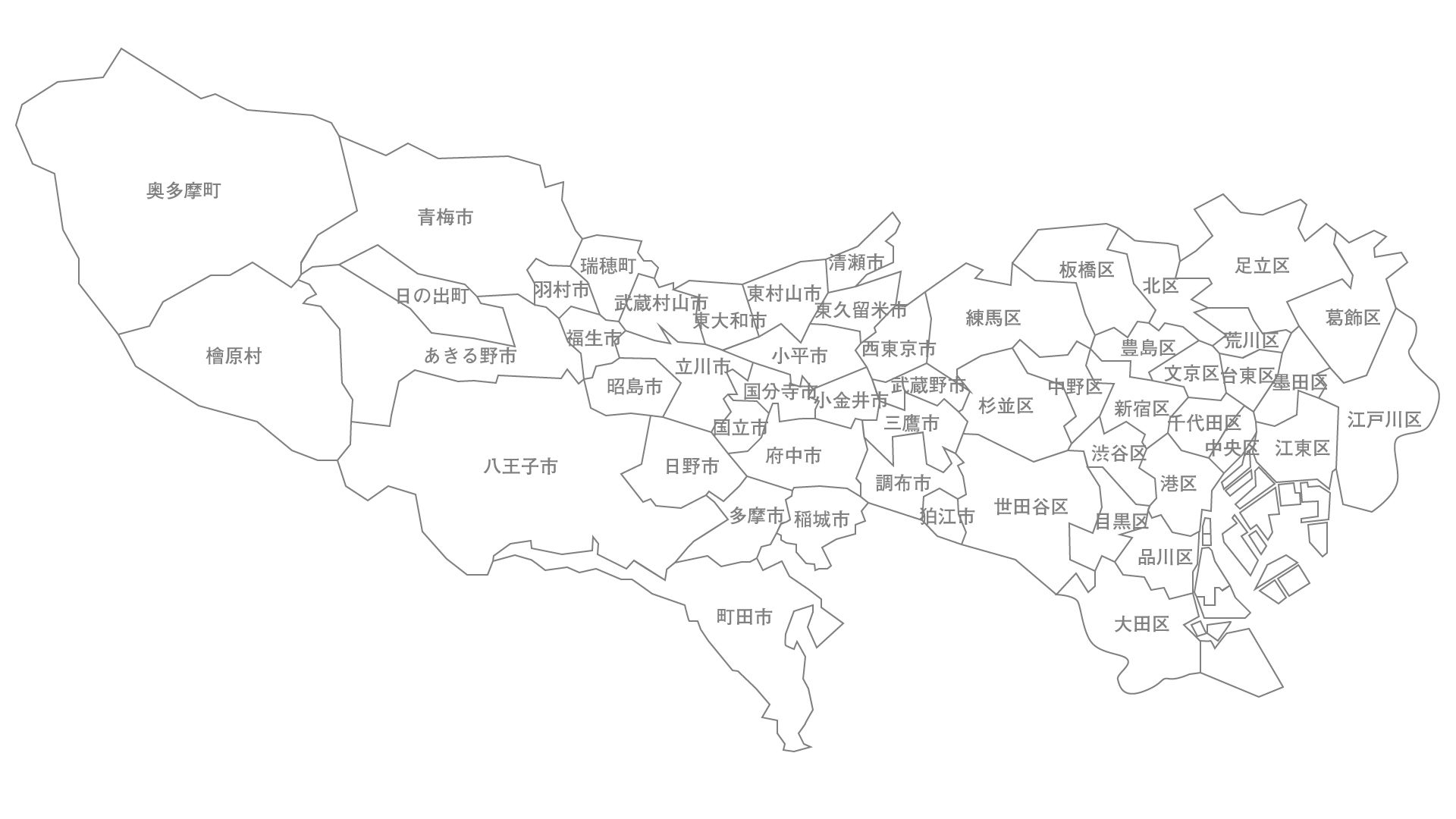 地図から探す 東京都 | 俺の居場所-まち記録サイト