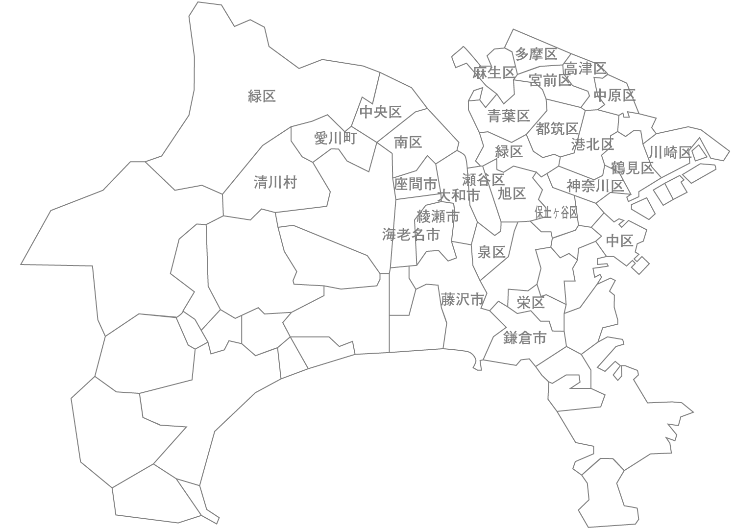 地図から探す 神奈川県 俺の居場所 まち記録サイト