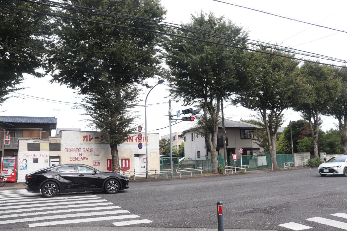 事業区間南端の交差点