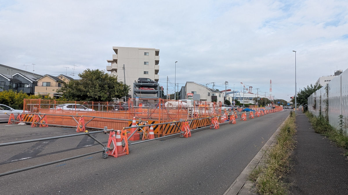 目黒交番前交差点立体化のA1橋台予定地